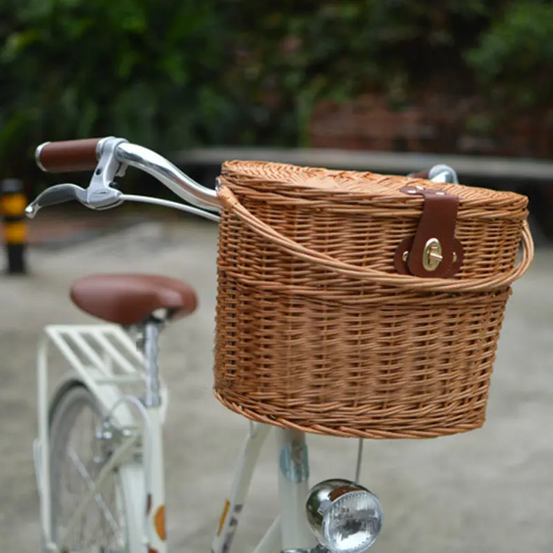 retro bike with basket