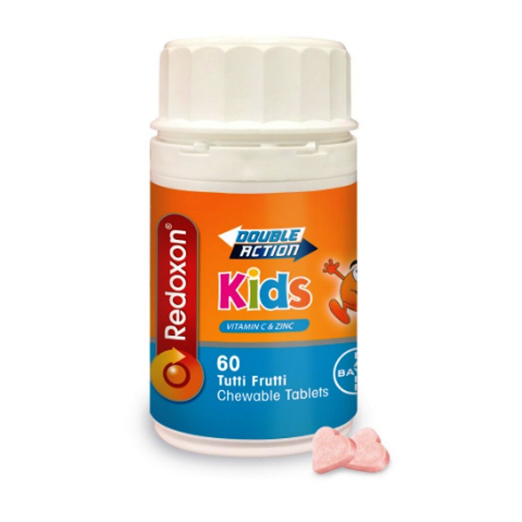 Redoxon Double Action Kids Vitamin C & Zinc 60 Chewable Tablets EXP02/2024