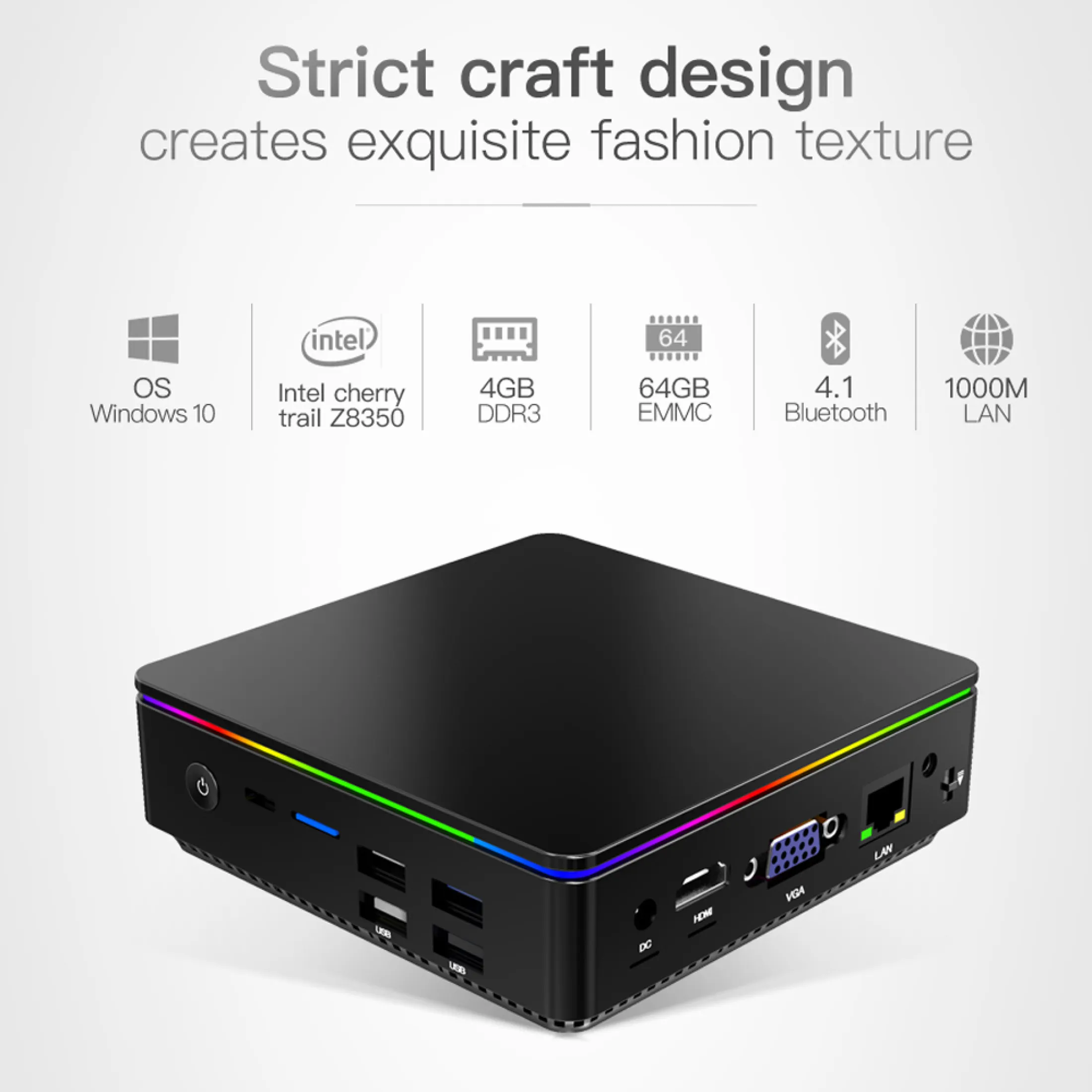 Ready Stock T95p Mini Pc Windows 10 4gb 64gb Cpu Intel X5 Z8350 2 4g 5 8g Dual Wifi Bluetooth 4 1 Micro Pc Usb Hdmi Vga Gigabit Internet Mini Computer Tv Box Pre Activated Win 10 Pro