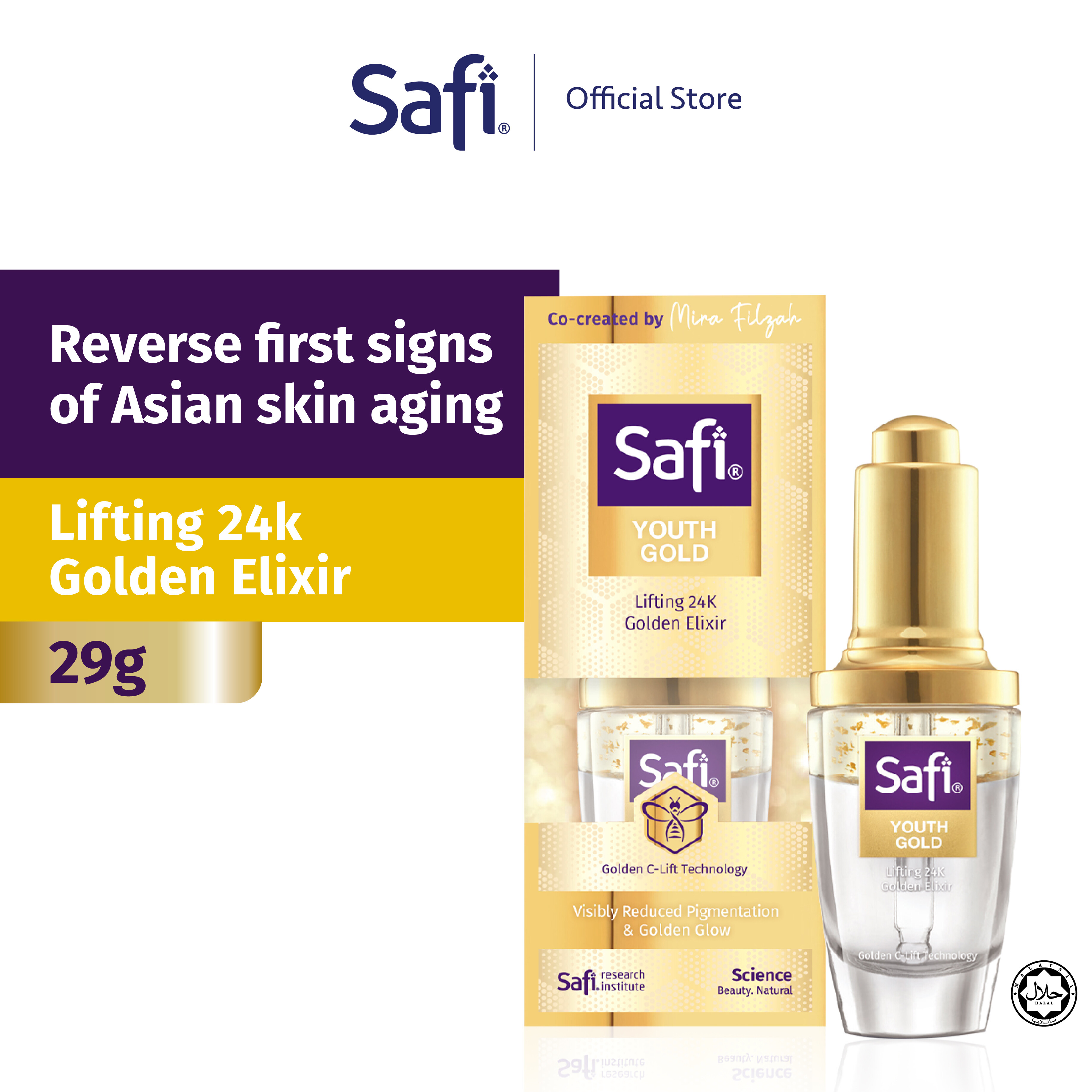 Gambar SAFI YOUTH GOLD LIFTING 24K GOLDEN ELIXIR 29G