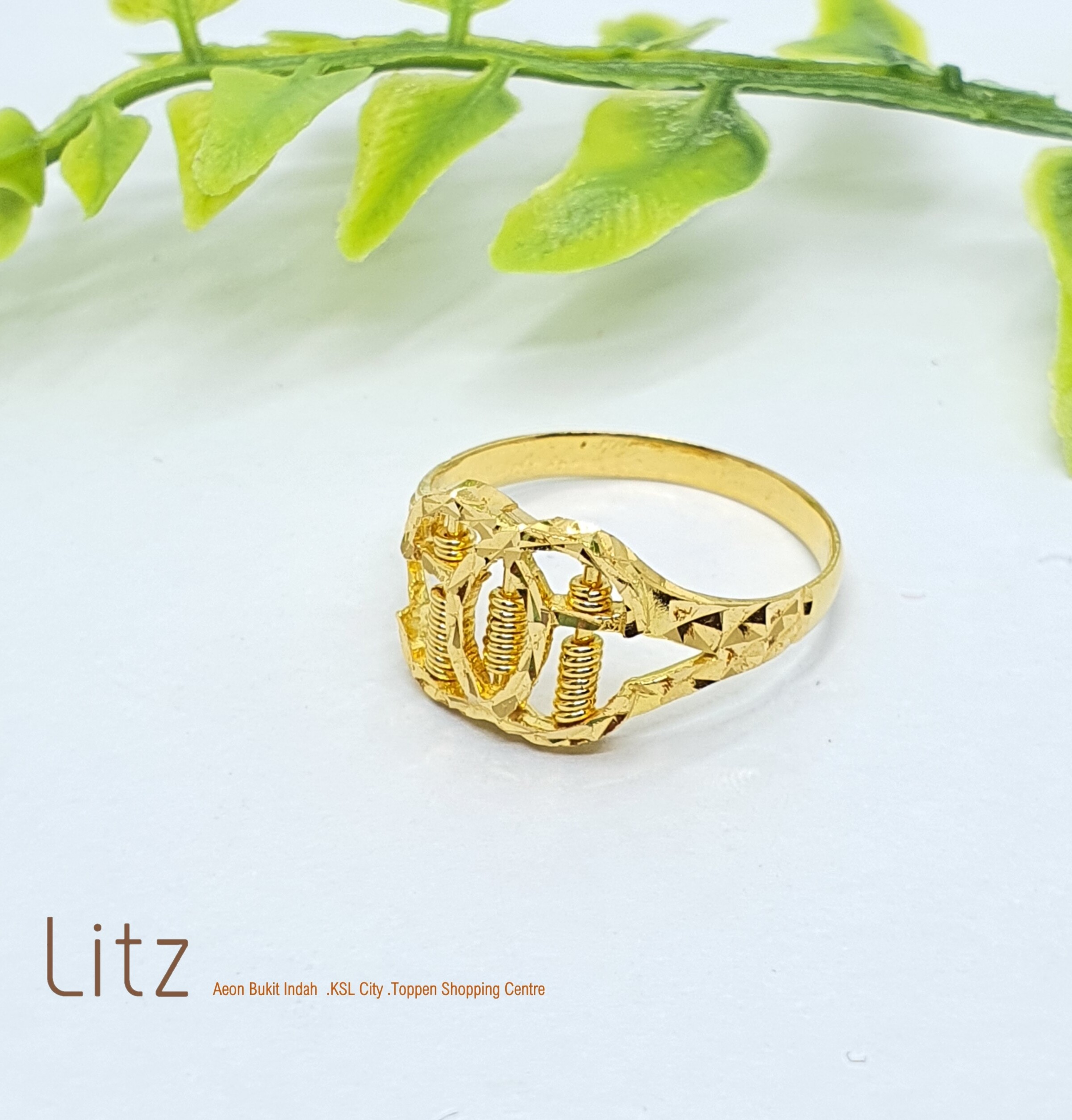 Litz 916 22k Gold Rings 916 Emas Cincin Tgr1482 G210 Lazada