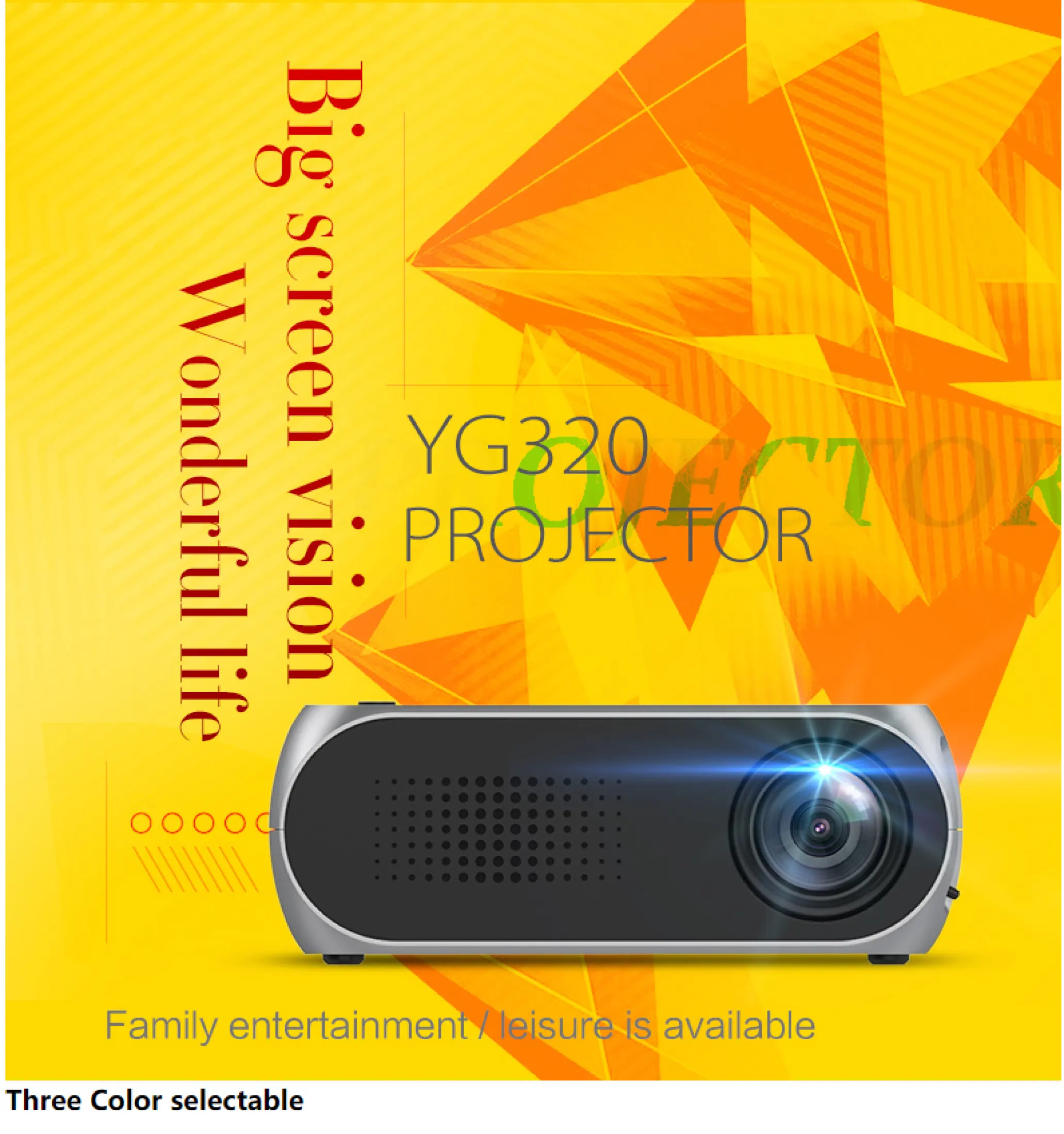 Yg320 Portable Mini Hd Proyektor Led Lcd 4k Proyektor Usb Home Theater Media Player Proyektor Tv Video Laptop Smartphone Ponsel Proyektor Mendukung 1080p Lazada Indonesia