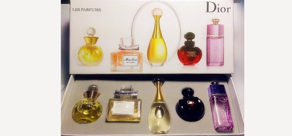 dior perfume set of 5