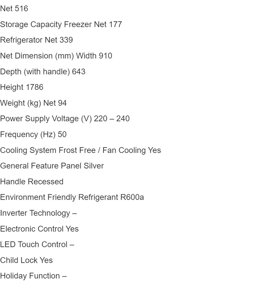 Hisense Twin Cooling Refrigerator Side by Side 620L RS666N4AC1