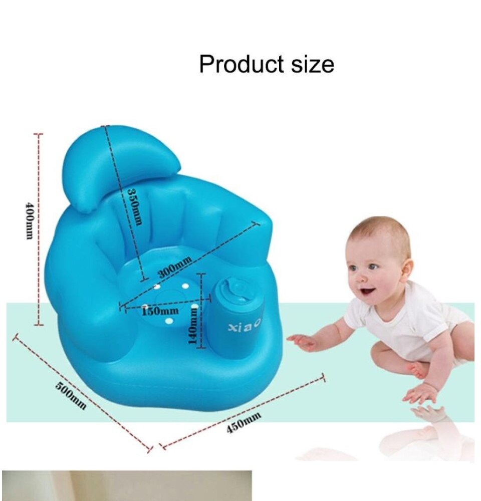 (MULTIPLE DESIGN & COLORS) WJS Baby Inflatable Sofa Chair Baby Sofa