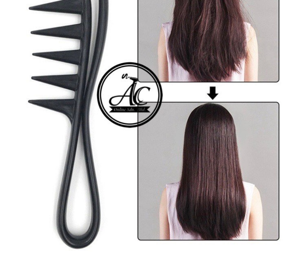 Breitzinkiger Holzkamm In Fischgrätenoptik Für Salonstyling_voghion.com