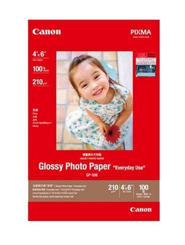 Canon GP-508 Glossy Photo Paper - 100 Sheets (4R / 4 x6 / 10x15cm)