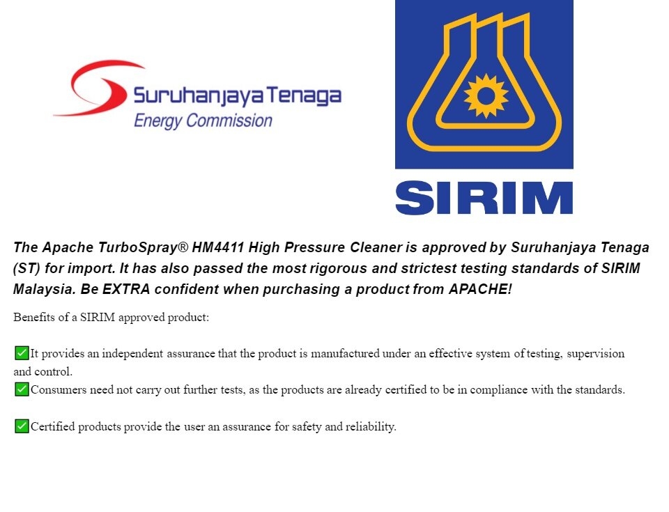 Apache Turbospray Hm6616 160 Bar High Pressure Cleaner Water Jet Pump Sprayer Washer Car Wash Machine Jet Pencuci Super Powerful Heavy Duty Motor 2 Year