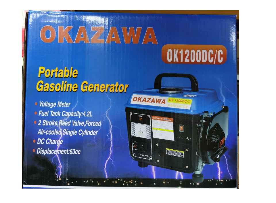 Okazawa Ok1200dc C 650w Portable Gasoline Generator Generator Pasar Malam Lazada