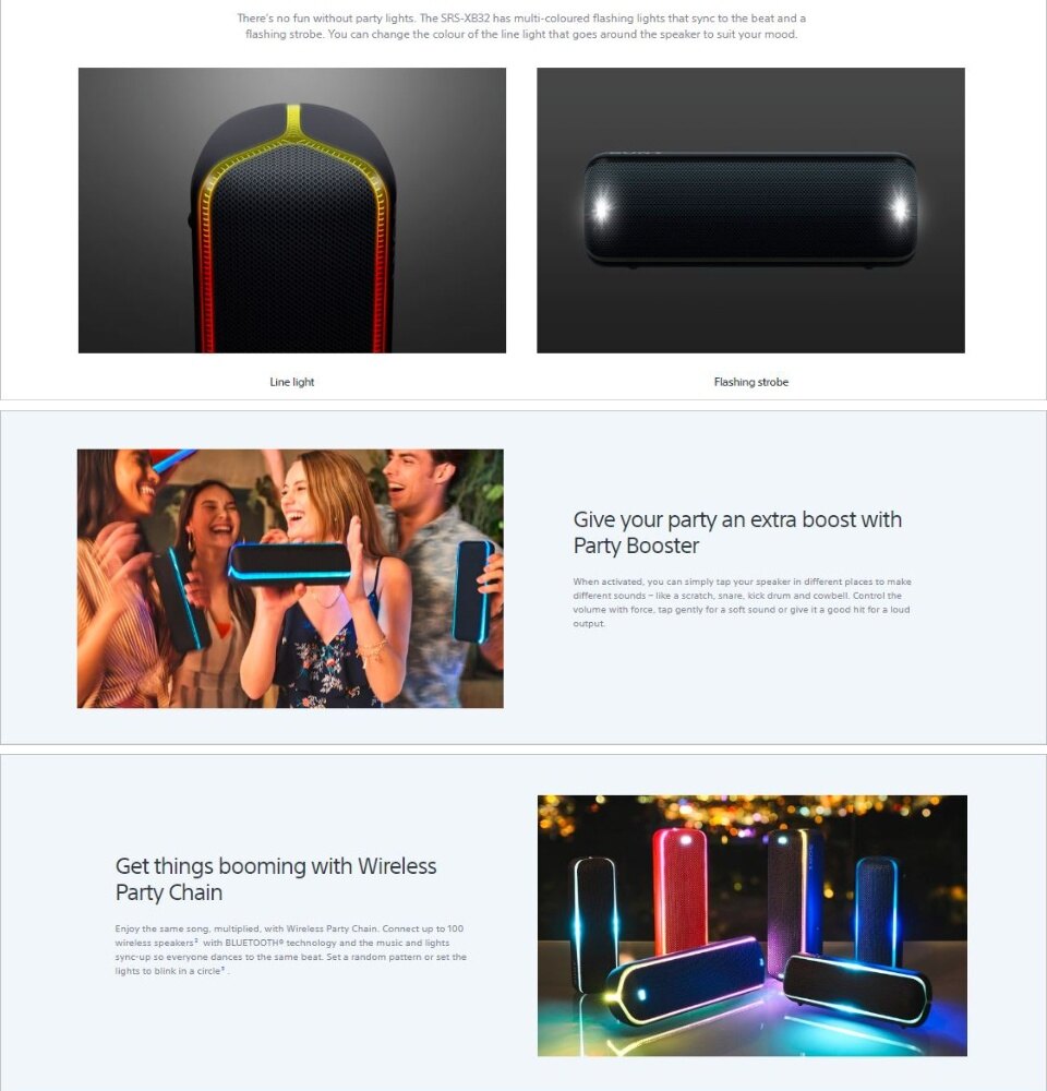 wireless party chain speakers