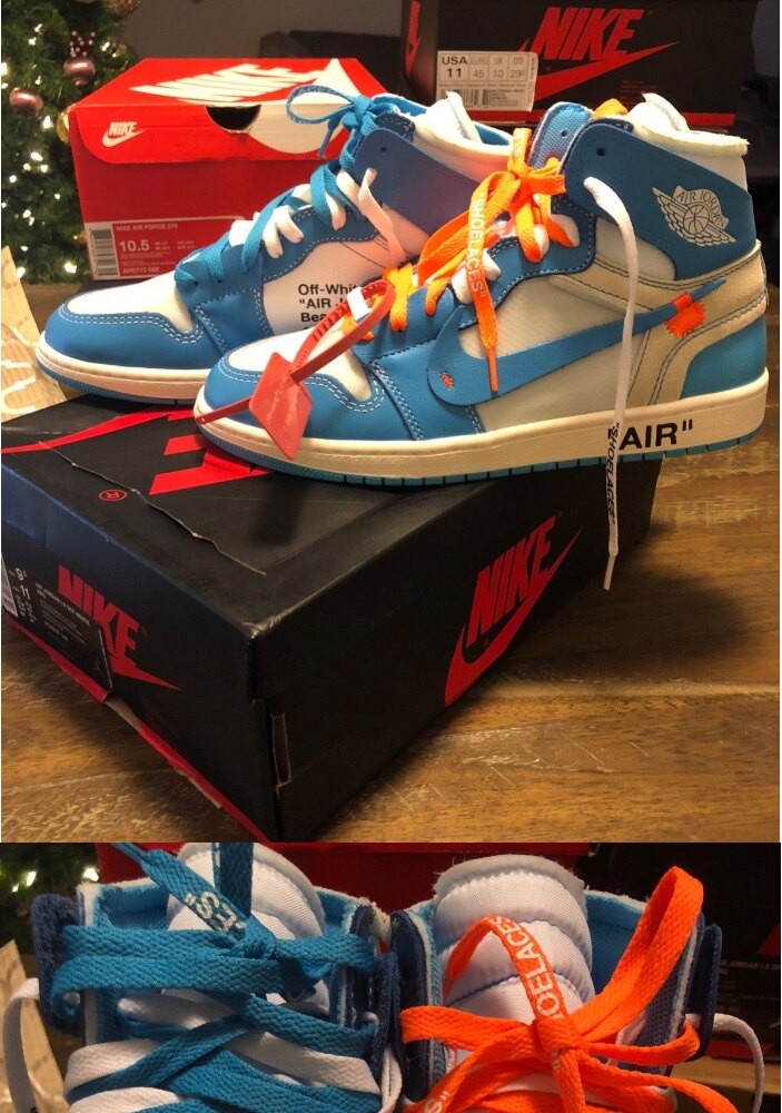 off white unc shoelaces