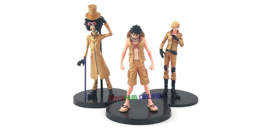 One Piece Action Figures Personagens Tripulacão Filme Gold Luffy, Sanji,  Zoro, Nami, Brook, Usopp, Robin, Franky, Chopper