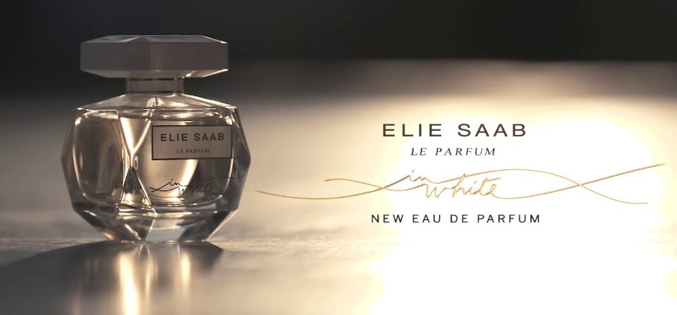 in white elie saab parfum