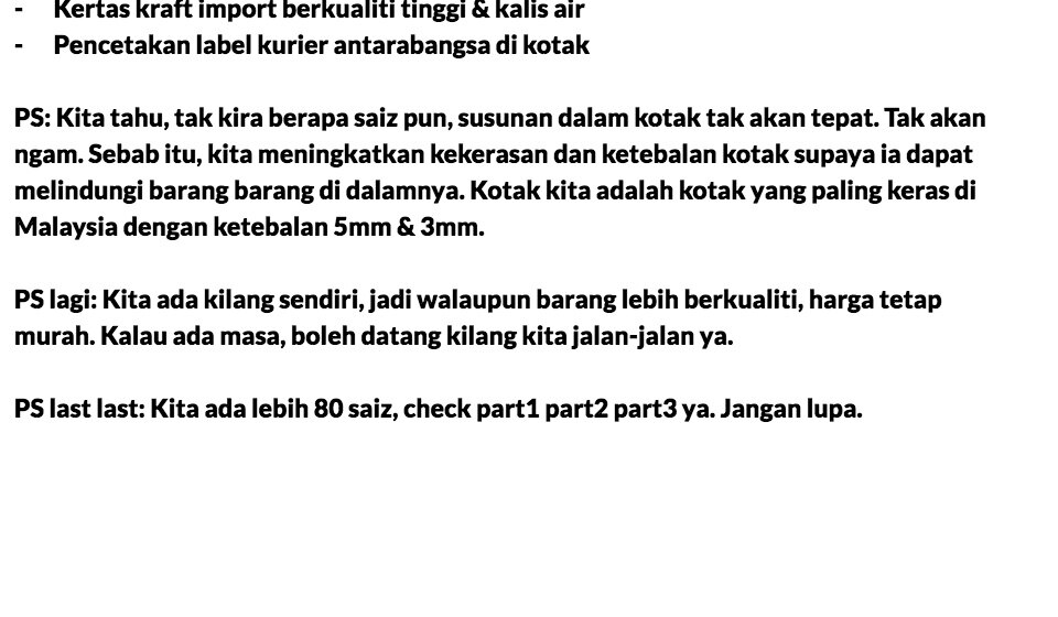 Kotak kertas. Saiz kecil sederhana u0026 besar. Part 3/4 Paling Keras 