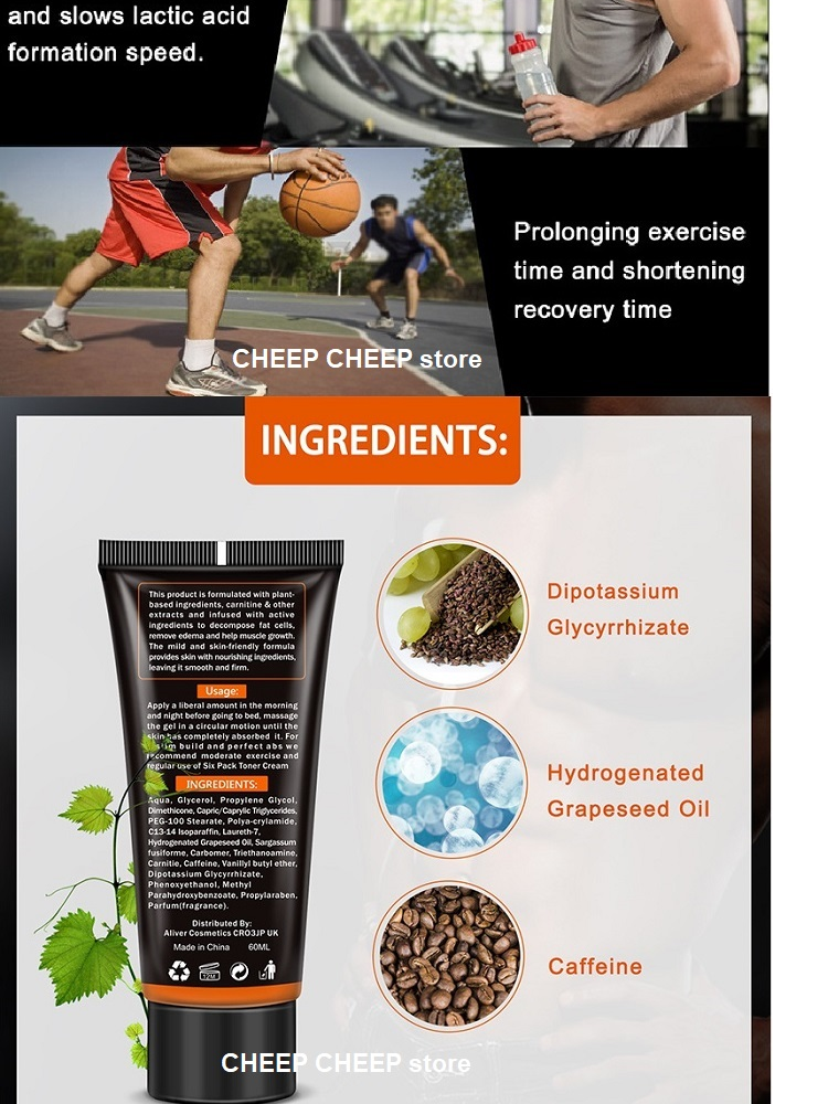 [BDAY SALE] Aliver Abs Muscle Stimulator Six Pack Toner Cream for Men