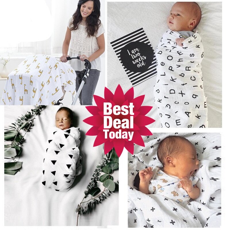 baby swaddle muslin wrap