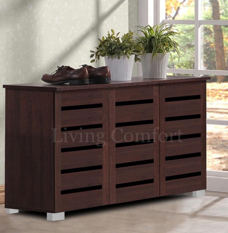 SC5523 3 Doors Shoe (Walnut) Lazada